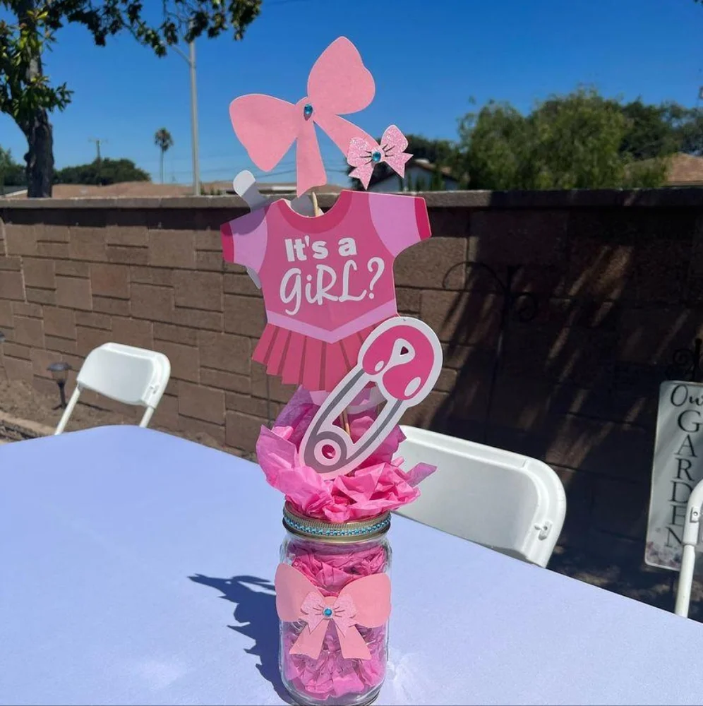 It's a BOY Gender Reveal Custom made 3D Centerpieces